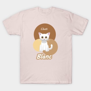 Colorful Chat Blanc T-Shirt